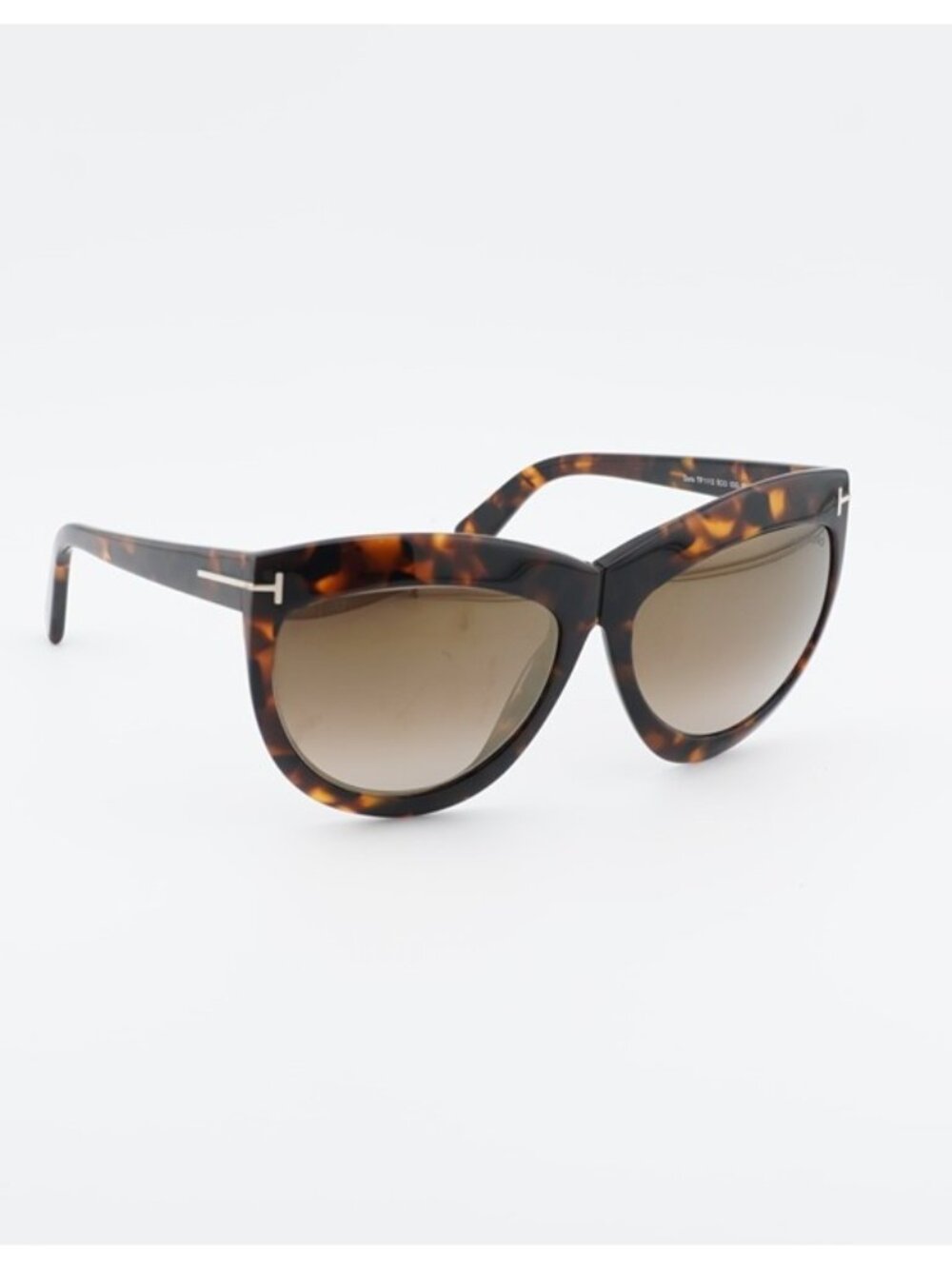 Tom Ford Doris FT1112 53G Sunglasses Havana Cat Eye Frame, Brown Lenses